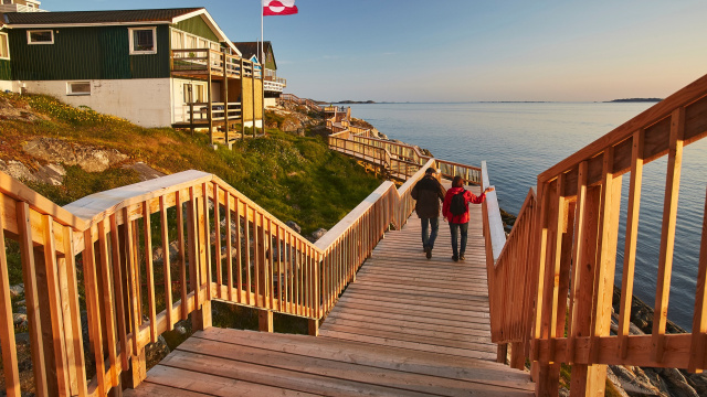 Staircases by Colonial Harbor