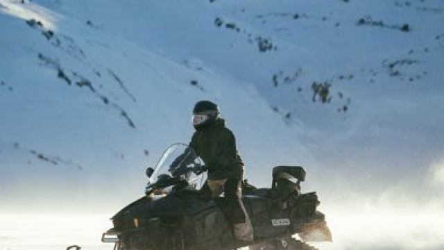 Snowmobile into the wilderness