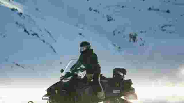 Snowmobile into the wilderness